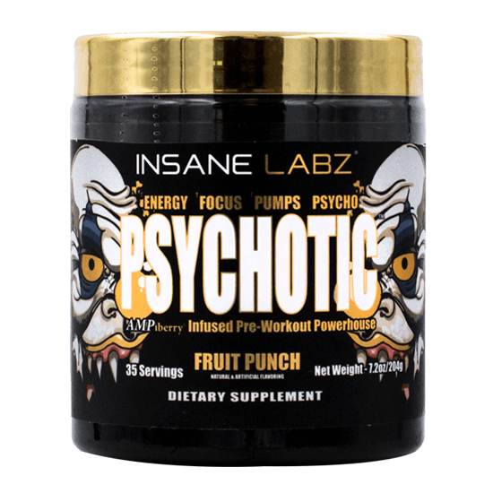 30 Minute Insane Labz Psychotic Gold Pre Workout for Fat Body